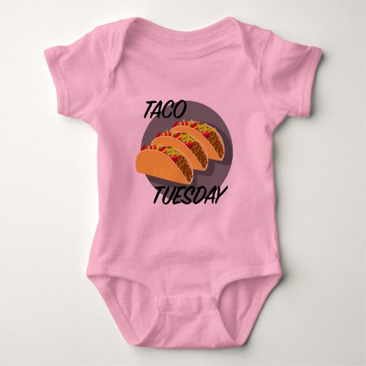 Body Taco Tuesday Design - Baby Jersey Bodysuit (Devant)