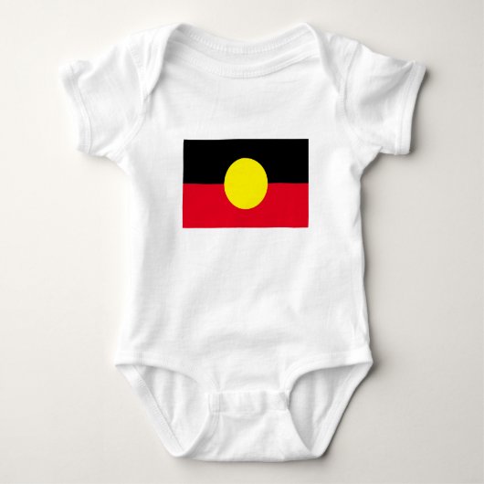 Body taille bébé combinaison de drapeau autochtone (Devant)
