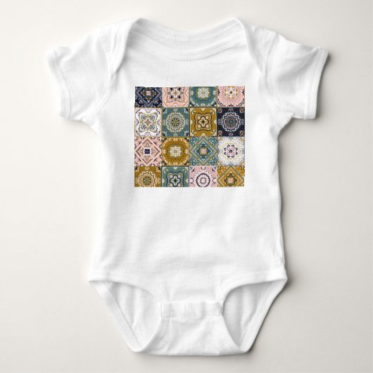 Body Talavera Indian : Patchwork, Ethnic Mosaic. (Devant)