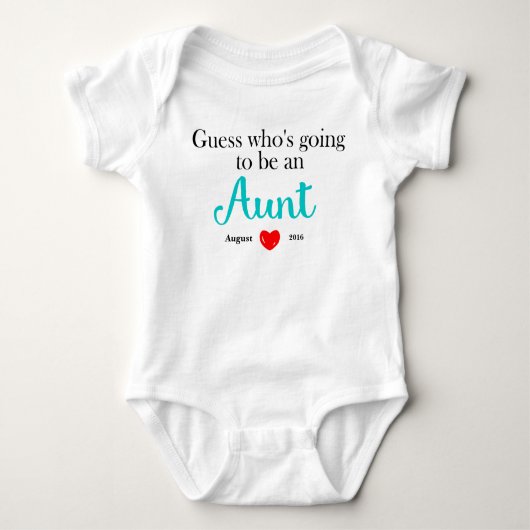 Body Tante Pregnancy Announcement Personalized (Devant)
