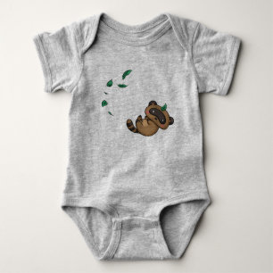 Body Tanuki et feuille