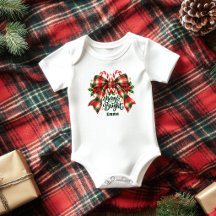 Tartan à noeud papillon Merry & Bright pour bébé d