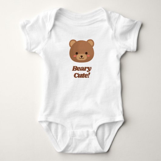 Body Teddy Bear Baby Bodysuit (Devant)