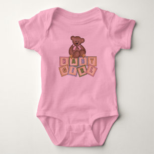 Body Teddy Bear Baby Girl Infant's Creeper
