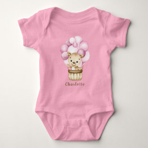 Body Teddy Bear Girl Baby Bodysuit