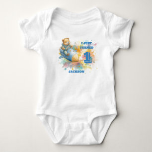 Body Teddy Bear in A Rocket - T-shirt pour l'anniversai