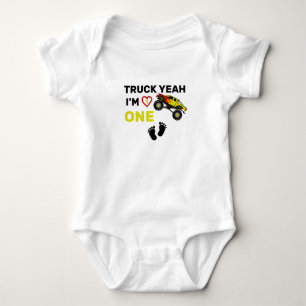 Body Tee-shirt Truck Yeah, je suis né, tee-shirt 1er an