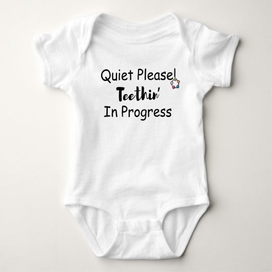 Body Teething Ring Humor Baby Clothes Cute Quote       (Devant)