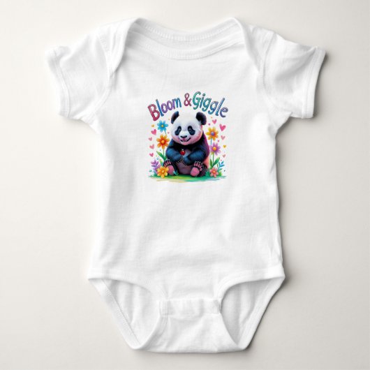 Body Tenue Bébé Panda Bloom & Giggle Un An (Devant)