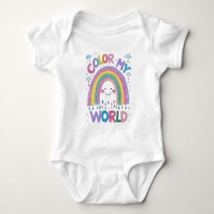 Body Tenue de bébé arc-en-ciel Color My World