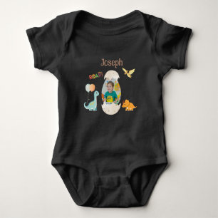 Body Tenue de bébé pour anniversaire dinosaure - Nom pe