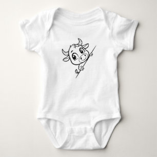 Body Tenue de veau mignon en cartoon Peek-a-Boo