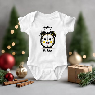 Body Tenue d'illustration de bébé avec un réveil mignon