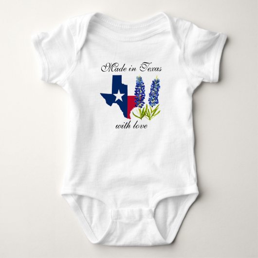 Body Texas State Bluebonnets Txst Floral Baby bodysuit (Devant)