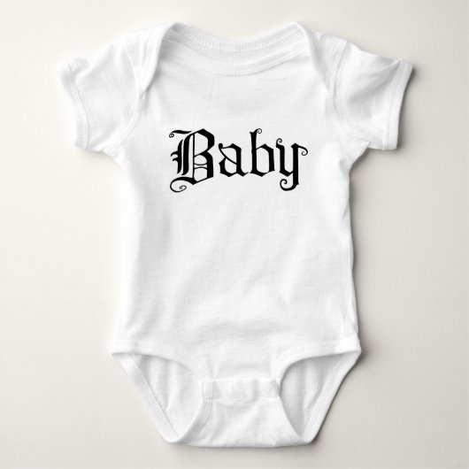 Body Texte gothique Bébé (Devant)