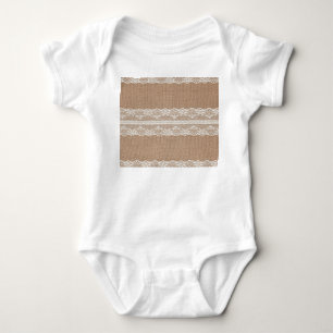 Body Texture de dentelle blanche Brown