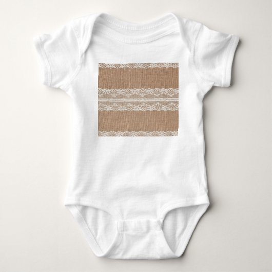 Body Texture de dentelle blanche Brown (Devant)