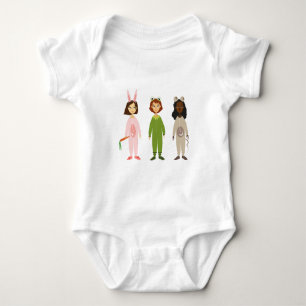 Body Thème des amies en pyjama pour filles mignonnes