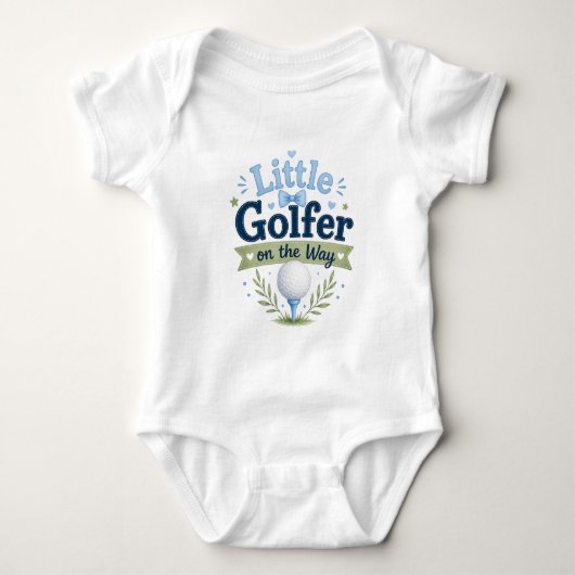 Body Thème golf bébé garçon pour petit golfeur (Devant)