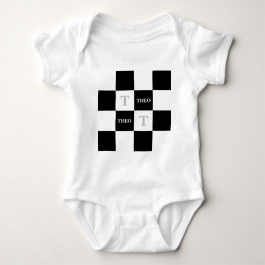 Body Theo Nom personnalisé T-Shirt Unisex Baby shower c (Devant)