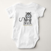 Body Tigre de bébé blanc mignon de l'enfant (Dos)