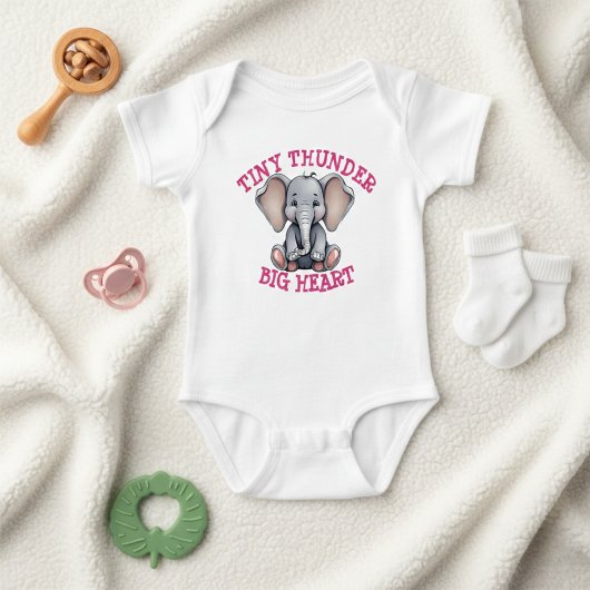 Body Tiny Thunder gros cœur Éléphant mignon