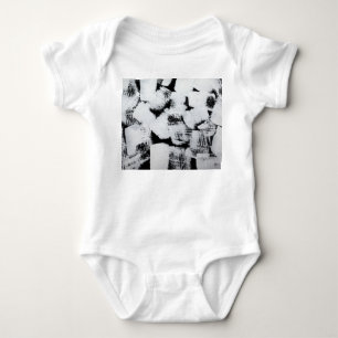 Body Toile peinte abstraite noir blanc.
