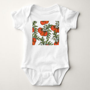 Body Tomate Vintage : Illustration du marché agricole.