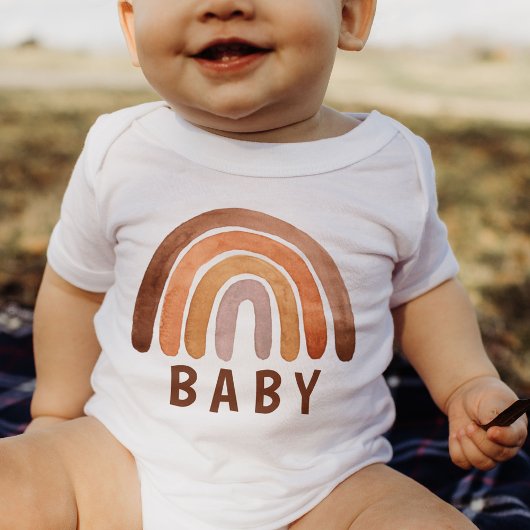 Body Tonage Terme Aquarelle Boho Arc-en-ciel "Baby"