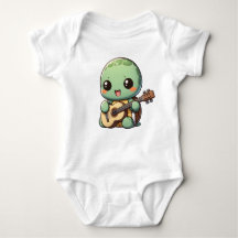 Tortue Chibi Jouer de la guitare