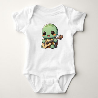Body Tortue Chibi Jouer de la guitare