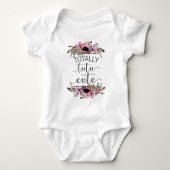 Body Totalement Tutu Cute Baby Girl Boho Cadre Floral T (Devant)