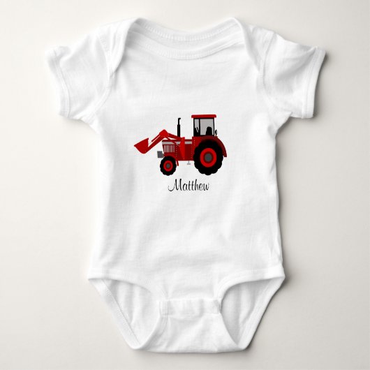 Body Tracteur rouge avec DO-IT-YOURSELF nom  (Devant)