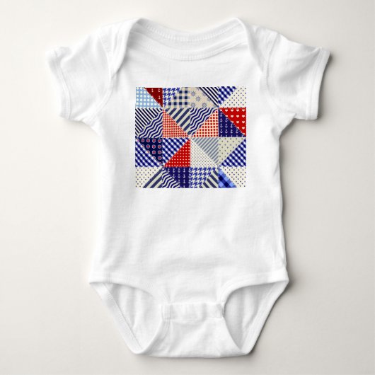 Body Triangles De Patchwork Rétro Style Nautique (Devant)