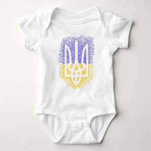 Body Trident heraldique ukrainien tryzub étoiles disper