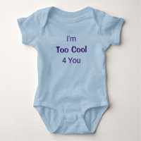 Trop Cool 4 Vous Drôle Bleu Bébé Garçon Nouveau-né