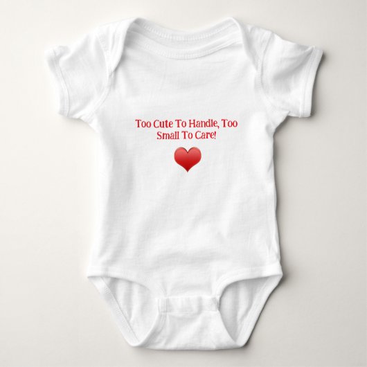 Body Trop mignon à manipuler - Bodysuit bébé (Devant)