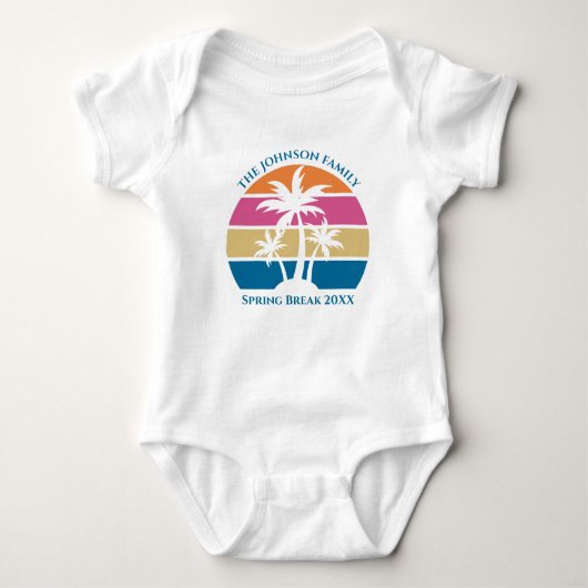Body Tropical Palm Tree Beach Trip Sunset Cute Custom (Devant)