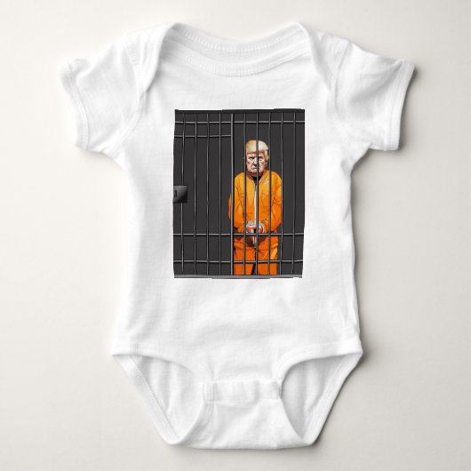Body Trump en prison Baby Jersey Bodysuit (Devant)