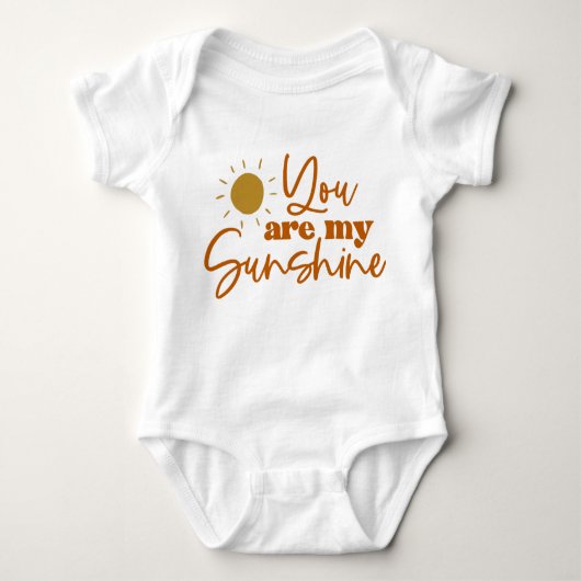 Body Tu es mon costume de bébé Sunshine (Devant)