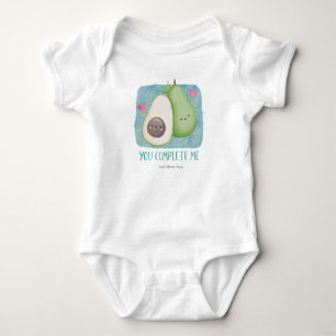 Body Tu Me Complètes Amour Mignon Aquarelle Avocat