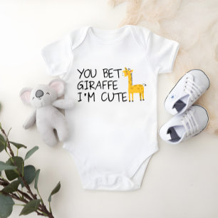 Body Tu paries Giraffe Je suis mignon bébé