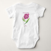 Body Tulipe lilas-magenta double perfection nom date  (Dos)