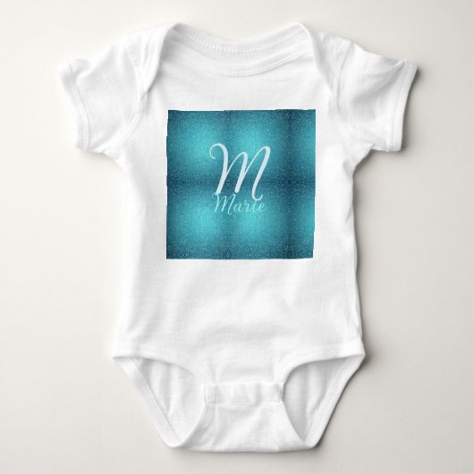 Body Turquoise turquoise agate aqua monogramme ajouter (Devant)
