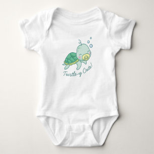 Body Turtley Cute Baby shower de tortue de mer Kawaii