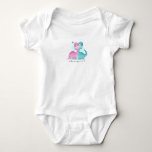 Body Twin Aqua et Dinosaur rose