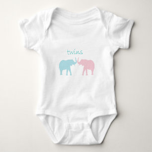 Body Twin Elephant Rose Et Bleu