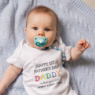 Body Typographie arc-en-ciel 'Daddy' Première Fête des