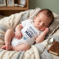 Typographie de bébé garçon bleu mignon « Le petit