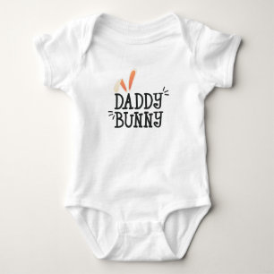 Body Typographie de Pâques Simple Daddy Bunny Bodysui